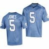 North Carolina Tar Heels JJ Jones Jersey 5 College Football 2023 Replica Blue