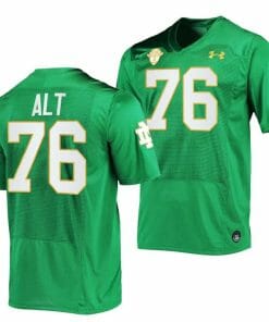 Notre Dame Fighting Irish Joe Alt Jersey #76 College Football Kelly Green 2023