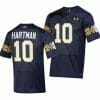 Notre Dame Fighting Irish Sam Hartman Jersey 10 College Football 2023 Aer Lingus Classic Navy