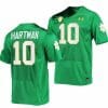Notre Dame Fighting Irish Sam Hartman Jersey 10 College Football Kelly Green 2023
