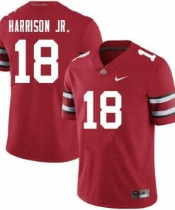 Ohio State Buckeyes #18 Marvin Harrison Jr Jersey Red Alumni NCAA Football