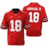 Ohio State Buckeyes 18 Marvin Harrison Jr Jersey Red NCAA College Football