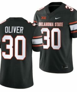 Oklahoma State Cowboys Collin Oliver Jersey #30 College Football 2023 Game Black