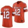 Oklahoma State Cowboys Gunnar Gundy Jersey 12 College Football 2023 Game Orange