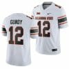 Oklahoma State Cowboys Gunnar Gundy Jersey 12 College Football 2023 Game White