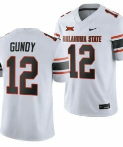 Oklahoma State Cowboys Gunnar Gundy Jersey #12 College Football 2023 Game White
