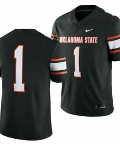 Oklahoma State Cowboys Jersey #1 College Football 2023 Game Black