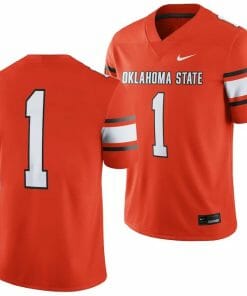 Oklahoma State Cowboys Jersey #1 College Football 2023 Game Orange