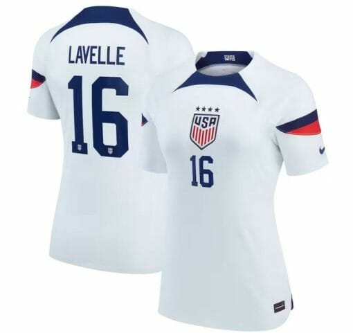 Rose Lavelle Jersey USWNT 2022-23 Home Breathe Stadium Replica White