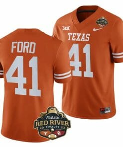 Texas Longhorns Jaylan Ford Jersey #41 2023 Allstate Red River Rivalry Orange Football