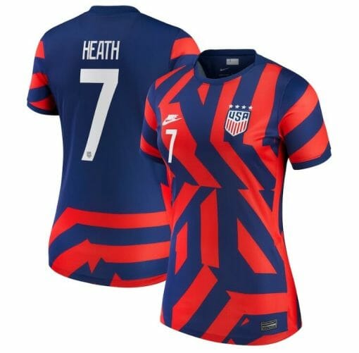 Tobin Heath Jersey Team USA 2021-22 Away Vapor Match Blue