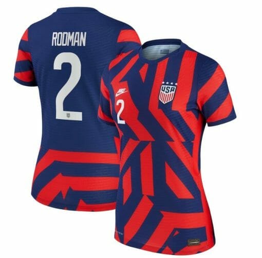 Trinity Rodman Jersey USWNT 2021-22 Away Vapor Match Blue