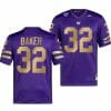 Washington Huskies Budda Baker Jersey 32 College Football Premier Purple
