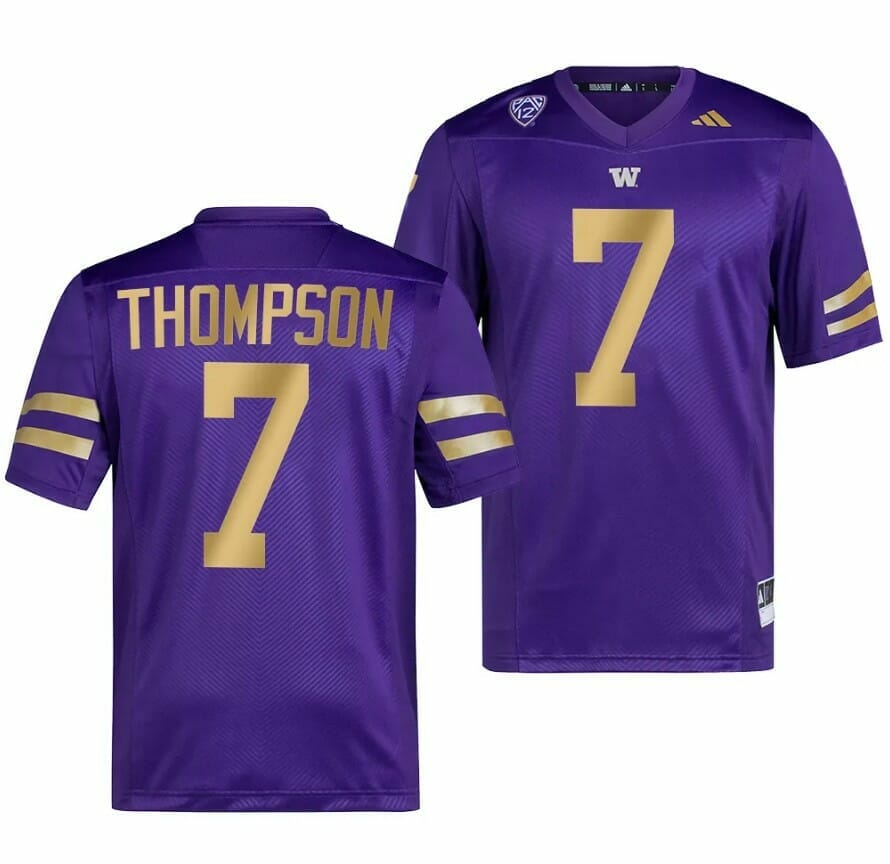 Washington Huskies Shaq Thompson Jersey #7 College Football Premier Purple