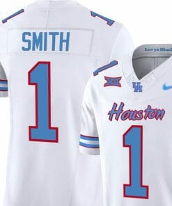 Houston Cougars Custom Jersey Name and Number White College Football