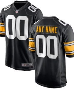 Custom Pittsburgh Steelers Jersey Name and Number Game Alternate Black