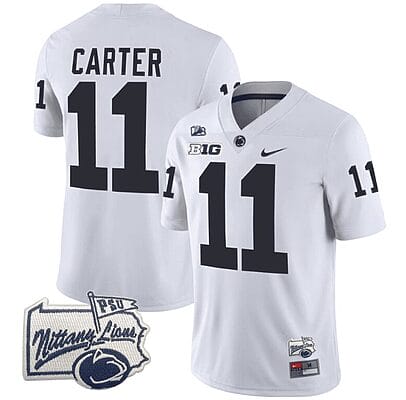 Abdul Cater Jersey #11 Penn State Nittany Lions PSU Patch College Football All Stitched White