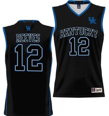 Antonio Reeves Jersey #12 Kentucky Wildcats NIL College Basketball Lightweight Black