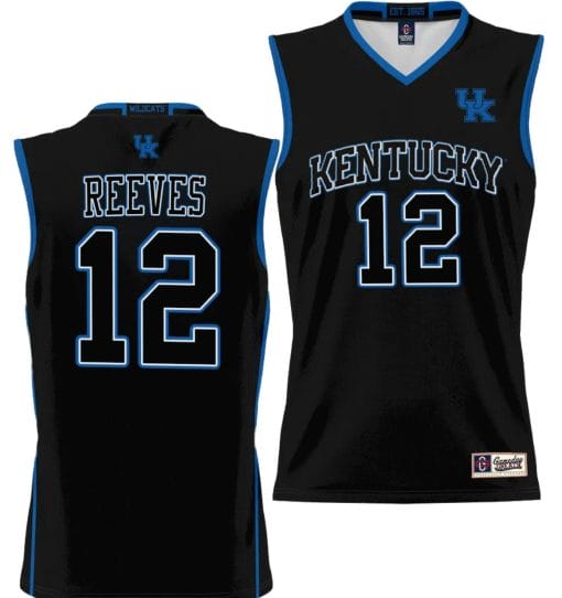 Antonio Reeves Jersey #12 Kentucky Wildcats NIL College Basketball Lightweight Black