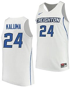 Arthur Kaluma Jersey #24 Creighton Bluejays College Basketball Performance White
