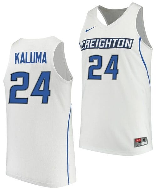 Arthur Kaluma Jersey #24 Creighton Bluejays College Basketball Performance White