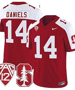 Ashton Daniels Jersey #14 Stanford Cardinal Jersey Vapor Limited College Football Crimson Alternate