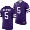 Avery Johnson Jersey #5 Kansas State Wildcats 2023 Pop-Tarts Bowl Football Purple