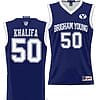 Aly Khalifa Jersey #50 BYU Cougars NIL College Basketball Jersey Lightweight Navy