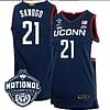 Adama Sanogo Jersey #21 UConn Huskies 2023 National Champions College Basketball Navy