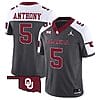 Andrel Anthony Jersey #5 Oklahoma Sooners Vapor Limited College Football Stitched Special Anthracite