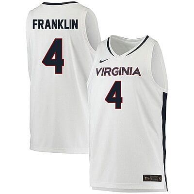 Armaan Franklin Jersey #4 Virginia Cavaliers College Basketball Stitched White
