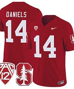 Ashton Daniels Jersey #14 Standford Cardinal Jersey Vapor Limited College Football Crimson