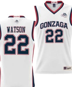 Anton Watson Jersey #22 Gonzaga Bulldogs NIL College Basketball Lightweight White