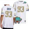 Aidan Birr Jersey #93 Georgia Tech Yellow Jackets 2023 Gasparilla Bowl Patch Football White