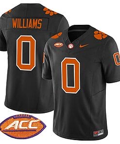 Antonio Williams Jersey #0 Clemson Tigers Vapor Limited Acc Patch College Football Stitched Black