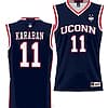 Alex Karaban Jersey #11 UConn Huskies NIL College Basketball Lightweight Navy