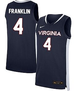 Armaan Franklin Jersey #4 Virginia Cavaliers College Basketball Stitched Navy