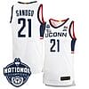 Adama Sanogo Jersey #21 UConn Huskies 2023 National Champions College Basketball White Home