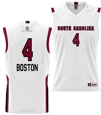 Aliyah Boston Jersey #4 South Carolina Gamecocks College Basketball Alumni White