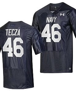 Alex Tecza Jersey #46 Navy Midshipmen Silent Service Replica College Football Navy