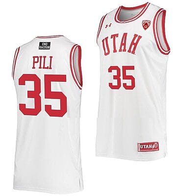 Alissa Pili Jersey #35 Utah Utes College Basketball White