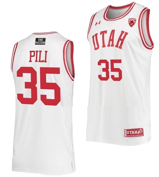 Alissa Pili Jersey #35 Utah Utes College Basketball White