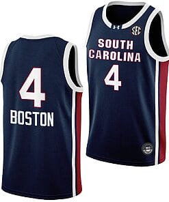 Aliyah Boston Jersey #4 South Carolina Gamecocks College Basketball Away Black