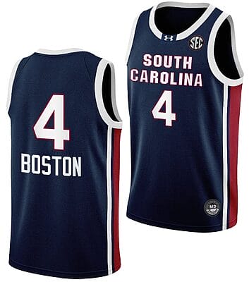 Aliyah Boston Jersey #4 South Carolina Gamecocks College Basketball Away Black