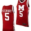 Andrew Stewart Jersey #5 Morehouse College Tigers Replica Basketball Uniform Maroon
