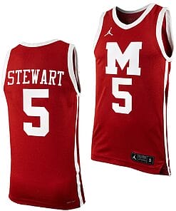 Andrew Stewart Jersey #5 Morehouse College Tigers Replica Basketball Uniform Maroon