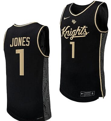 Antwann Jones Jersey #1 UCF Knights Replica College Basketball Uniform Black