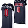 Arizona Wildcats Bennedict Mathurin Jersey #0 Limited Retro Basketball 2023-24 Navy