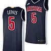 Arizona Wildcats KJ Lewis Jersey #5 Limited Retro Basketball 2023-24 Navy