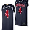 Arizona Wildcats Kylan Boswell Jersey #4 Limited Retro Basketball 2023-24 Navy